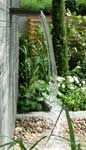 The water feature part of the IWM's Peace Garden - beautiful