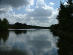 view of the watersports lake fairly early in the morning